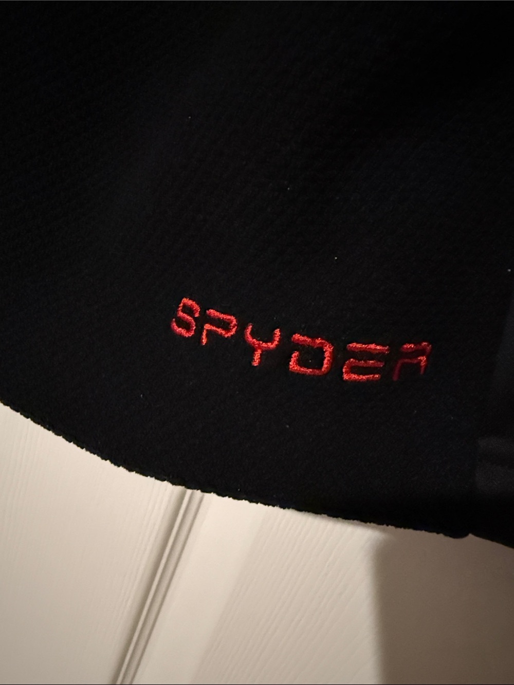 Spyder Men's Black Quarter-Zip Pullover with Red Accents - Picture 6 of 9